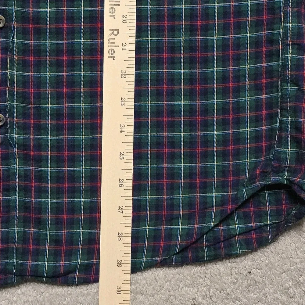 J.Crew Brushed Twill Button Down Shirt Mens M Tartan Plaid Classic Fit Cotton